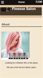 Mobile Screenshot of finessesalonspa.com